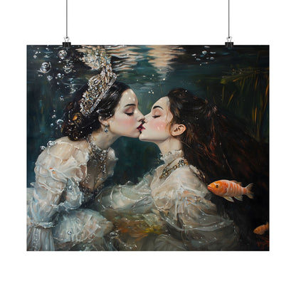 Underwater Love Art Print