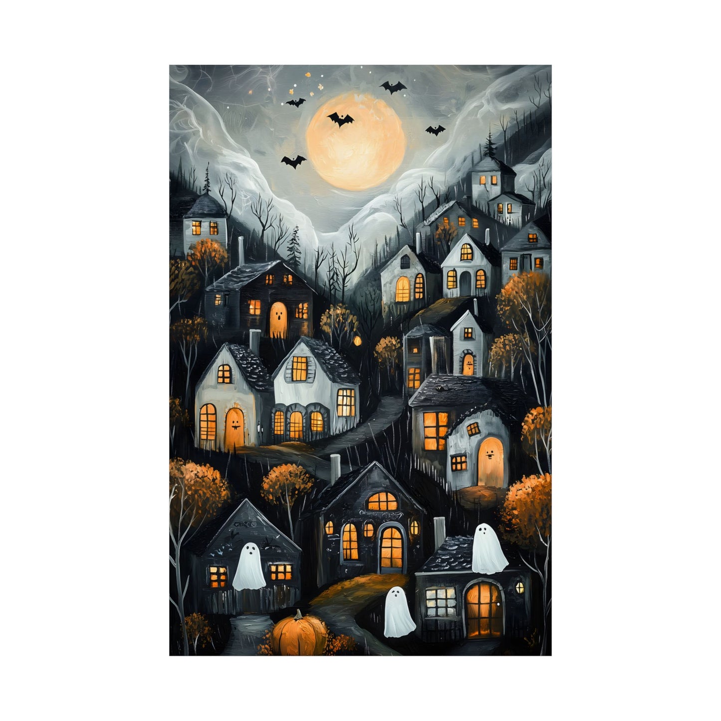 Halloween Town Art Print