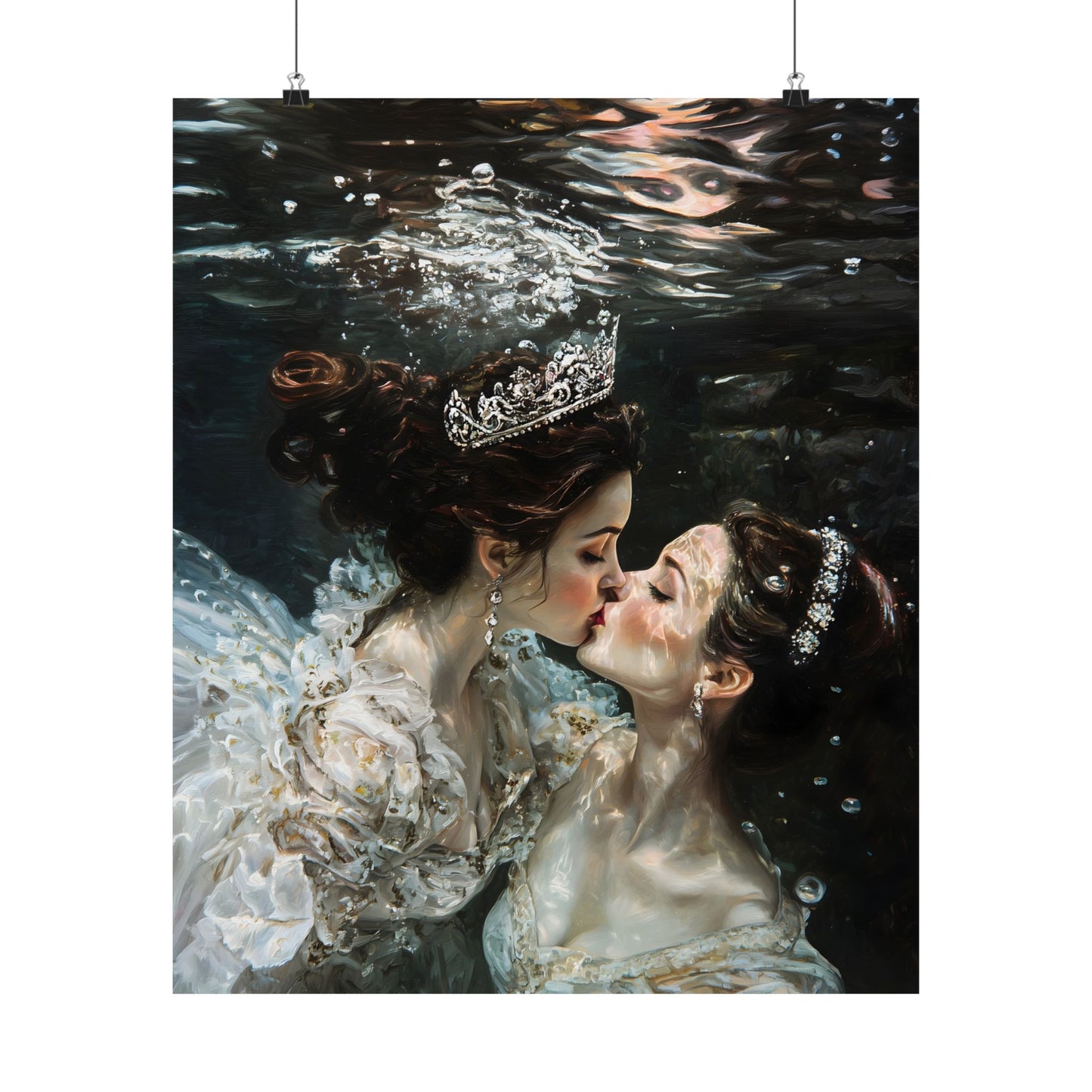 Underwater Love Art Print