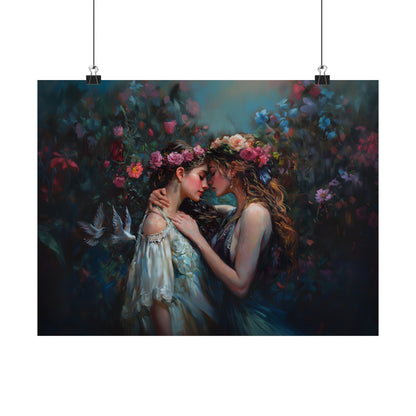 Spring Lovers Art Print