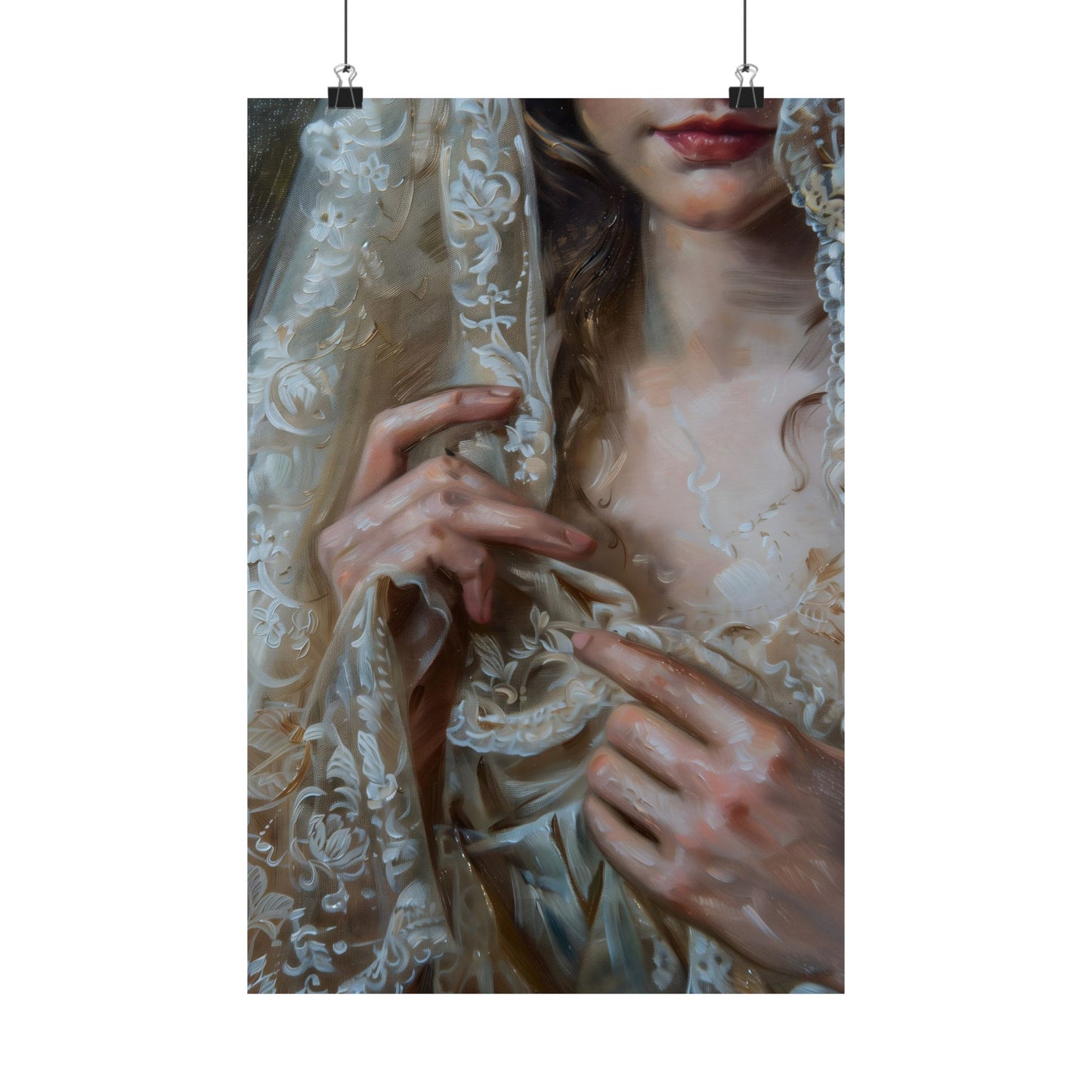 White Veil Art Print