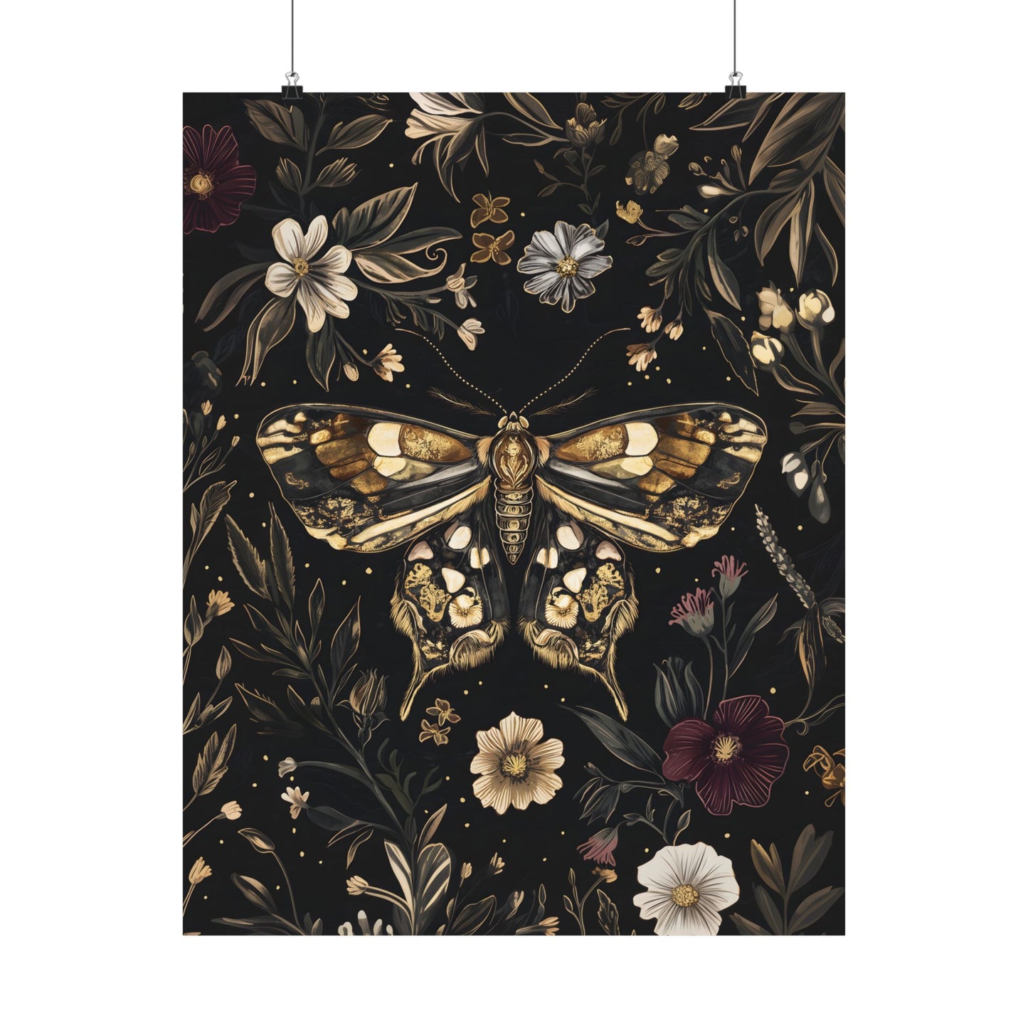 Dark Moth Art Print