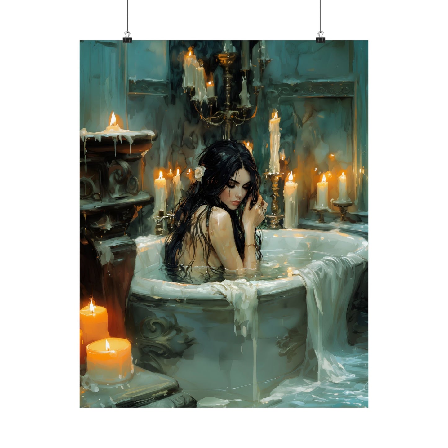 Witchy Bathtube Art Print