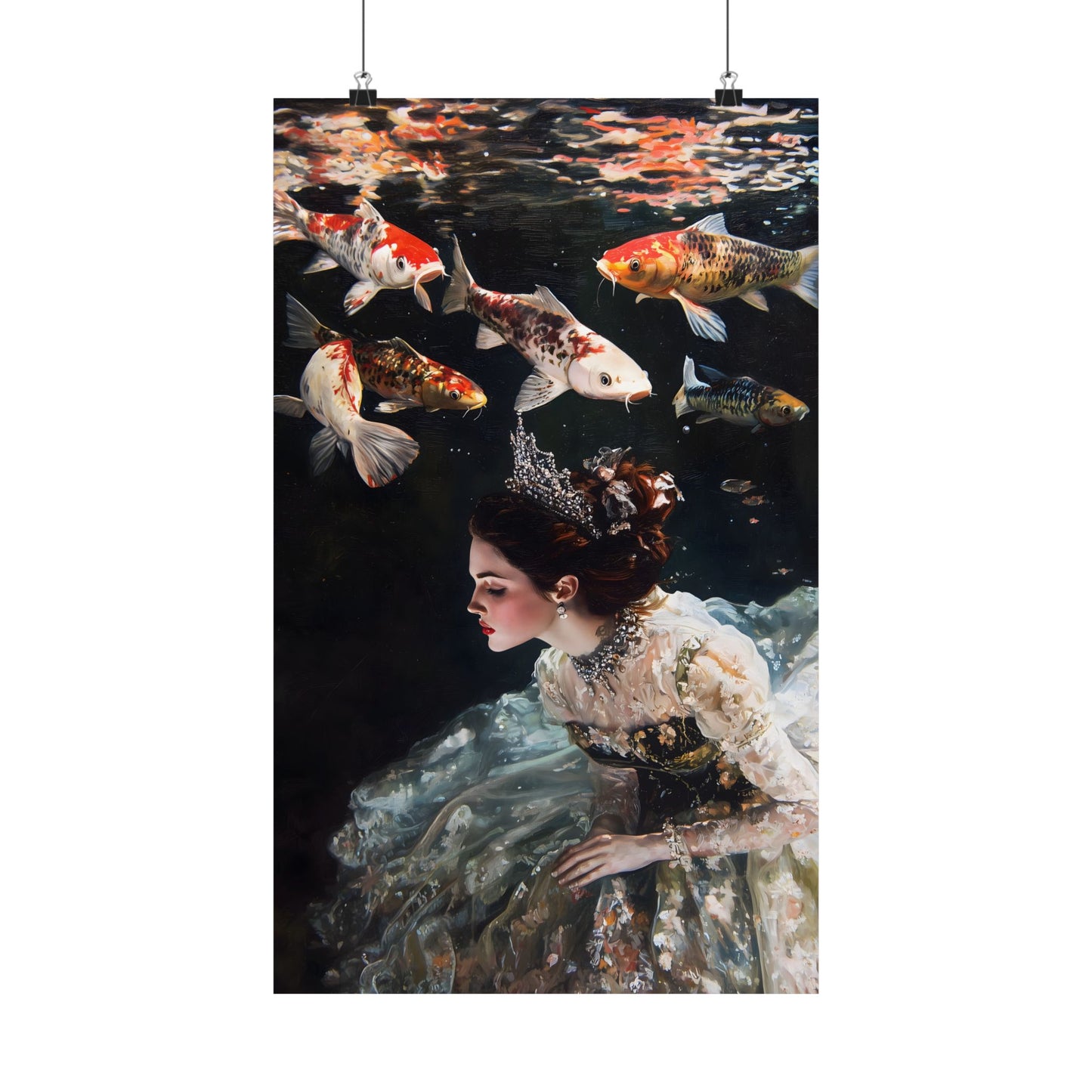 Underwater Princess Art Print