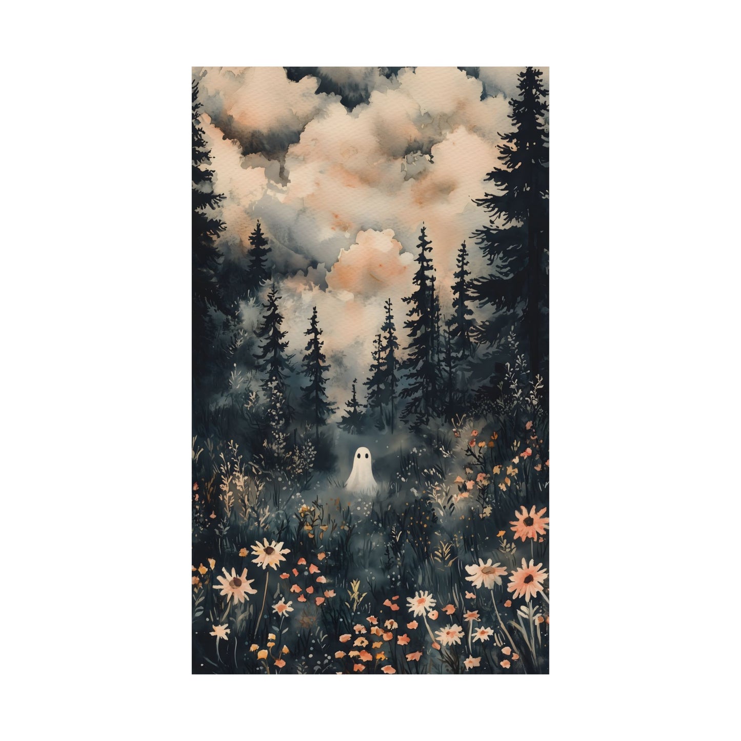 Lonely Ghost Art Print