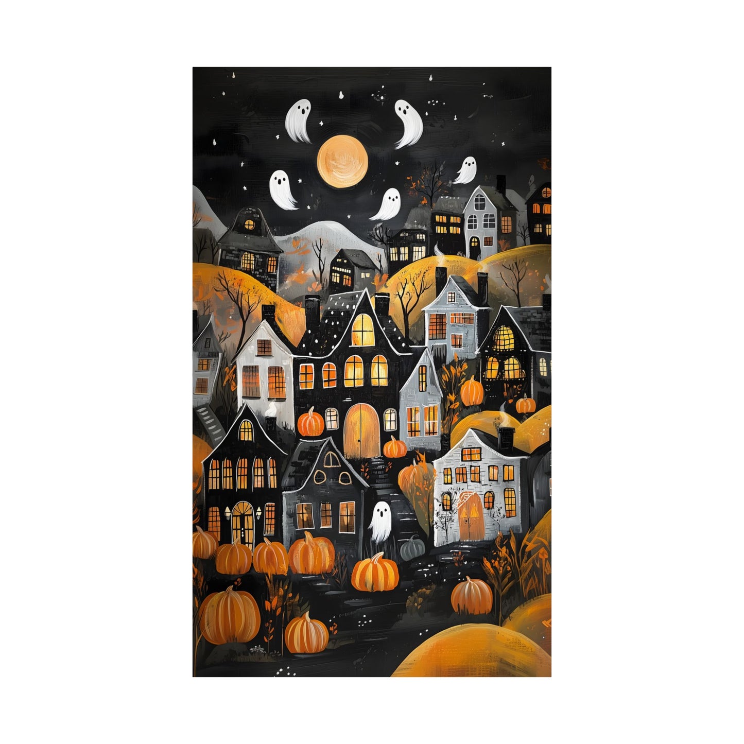 Halloween Town Art Print