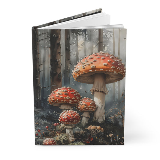 Mushrooms Hardcover Notebook