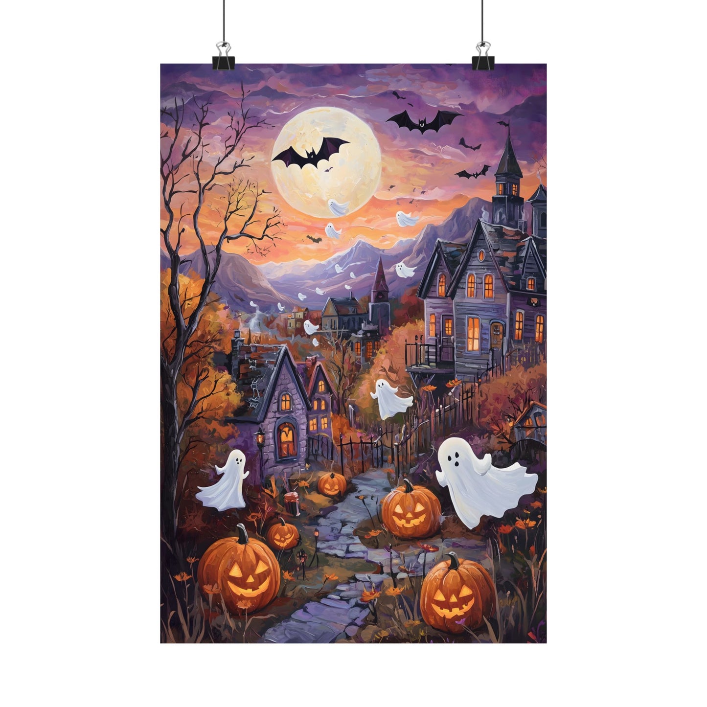 Halloween Town Art Print