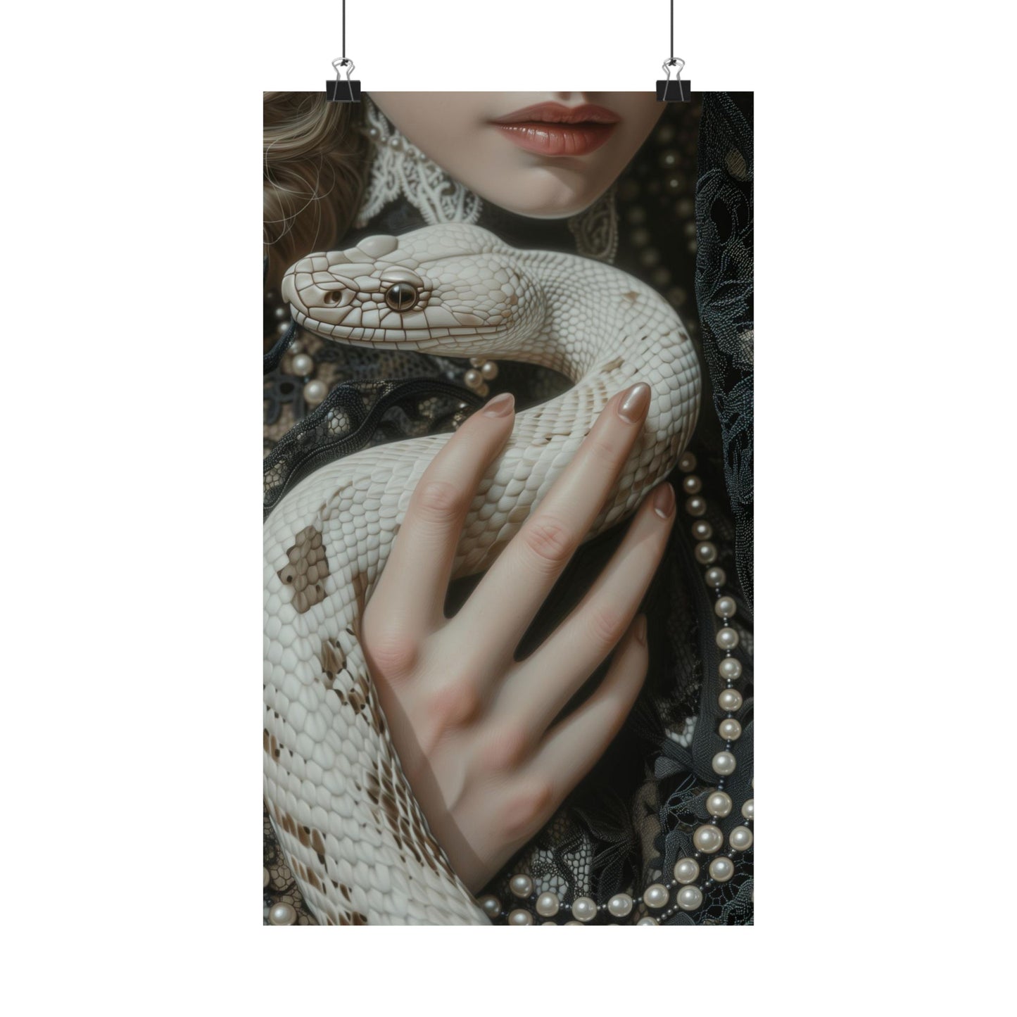 White Snake Art Print