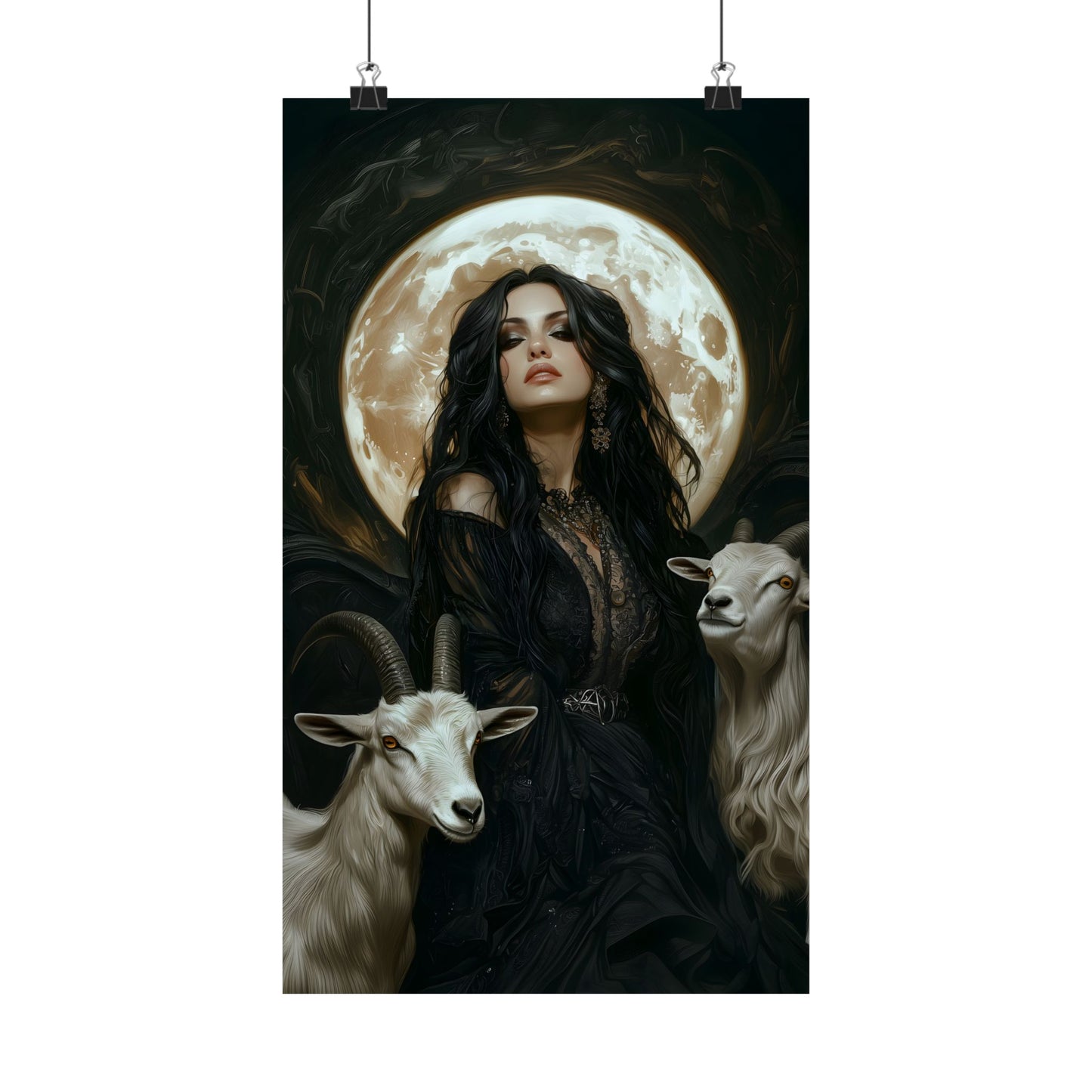 Goats & Witch Art Print