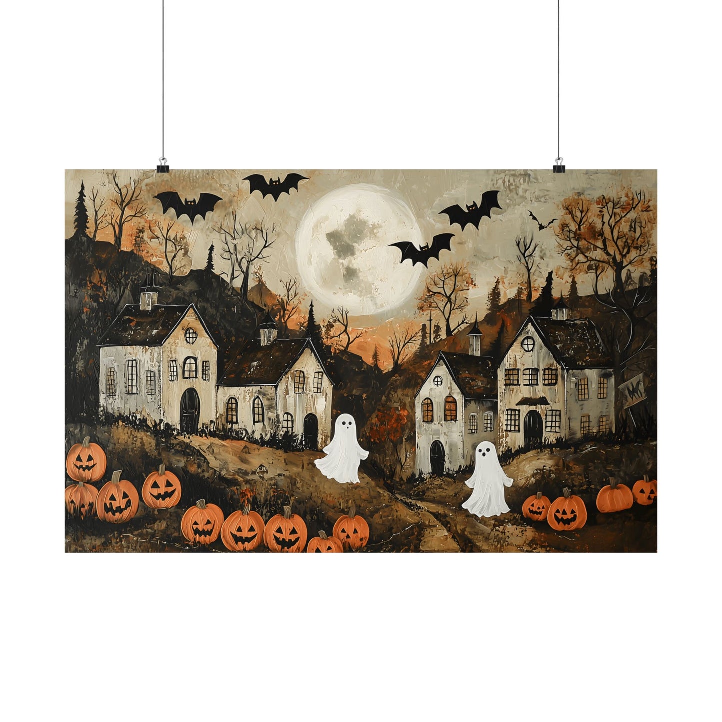 Halloween Town Art Print