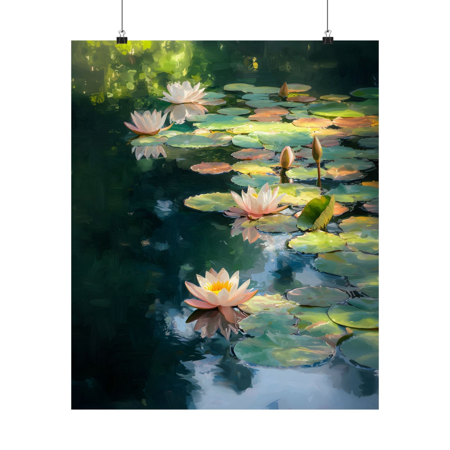 Lotus Pond Art Print