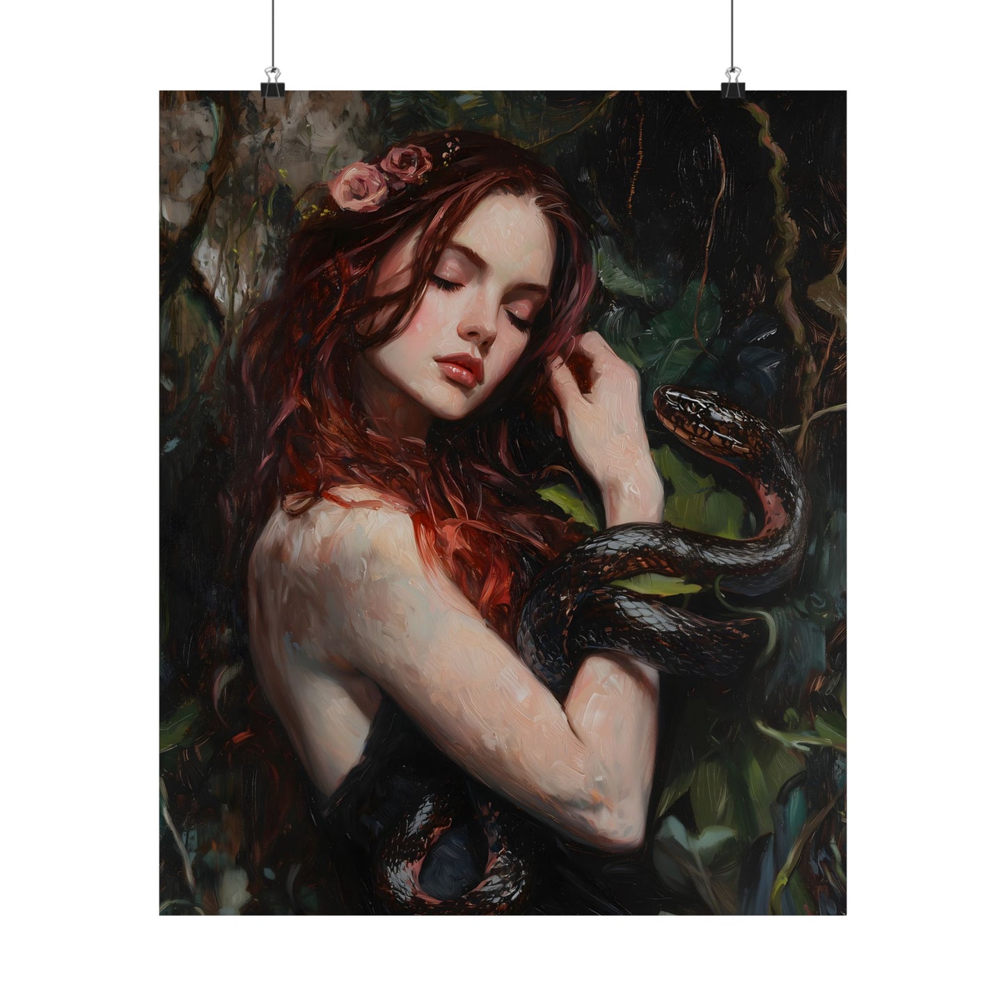 Lilith and Snake Art Print