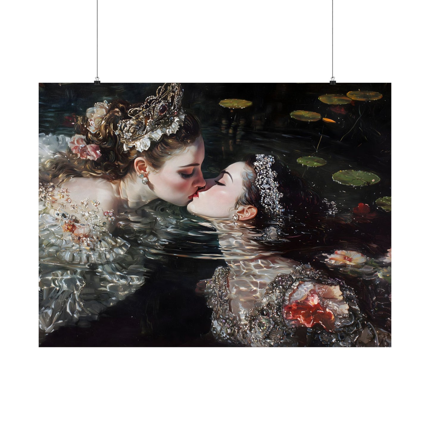 Swimming Queens Art Print