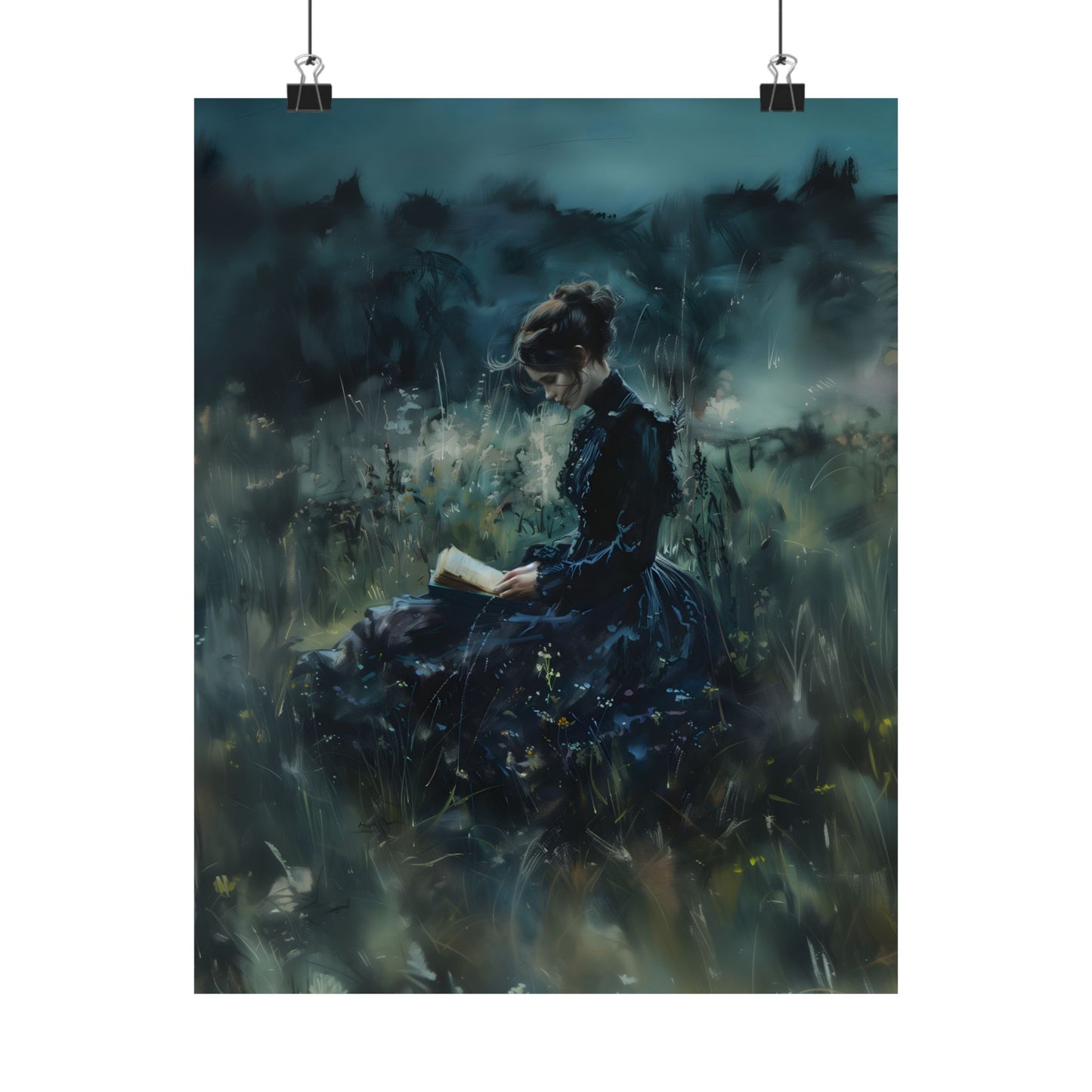 Lady Reader Art Print