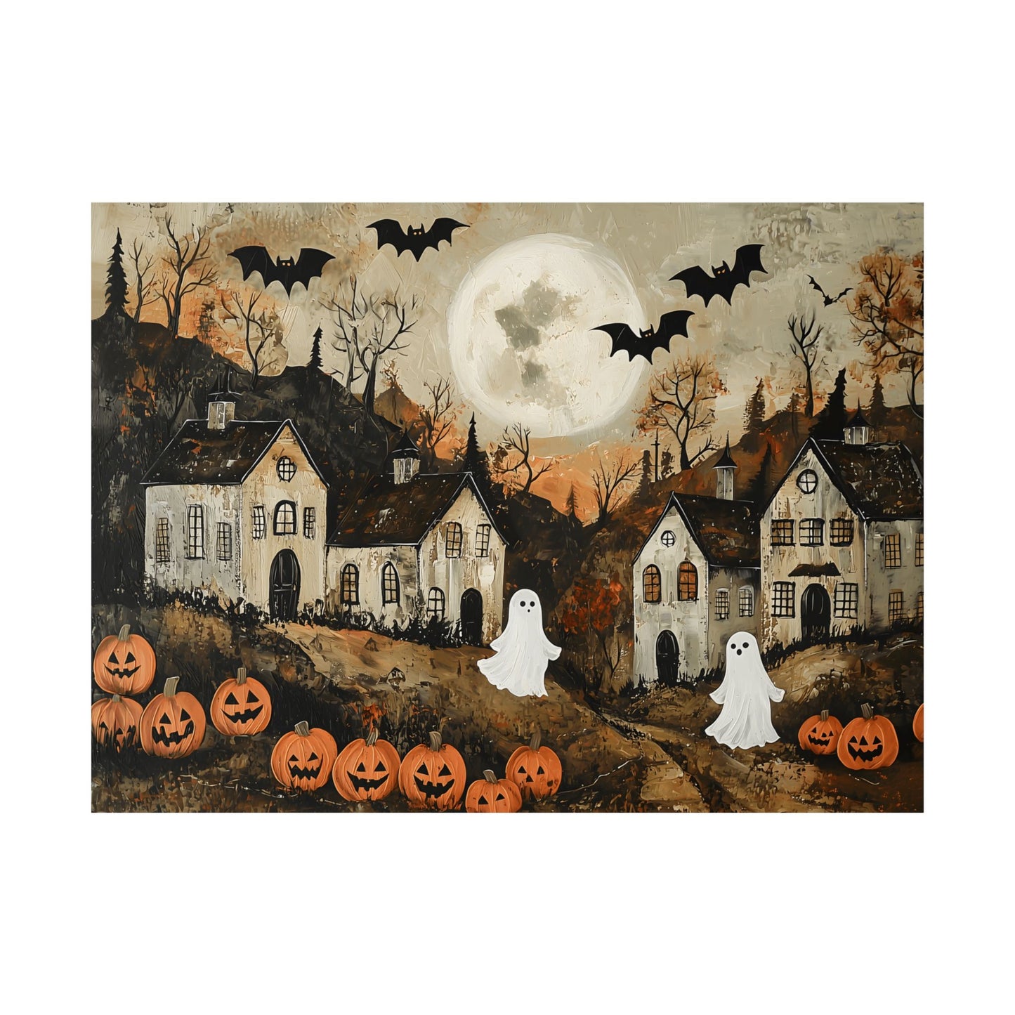 Halloween Town Art Print