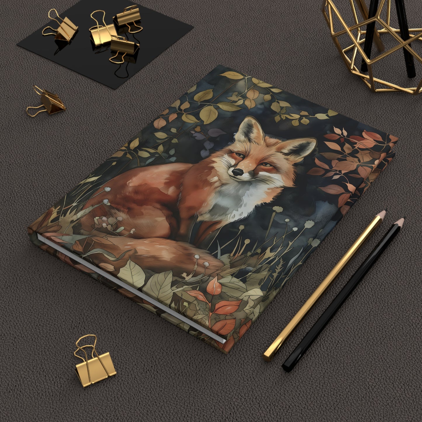 Fox Hardcover Notebook