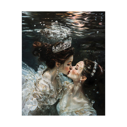 Underwater Love Art Print