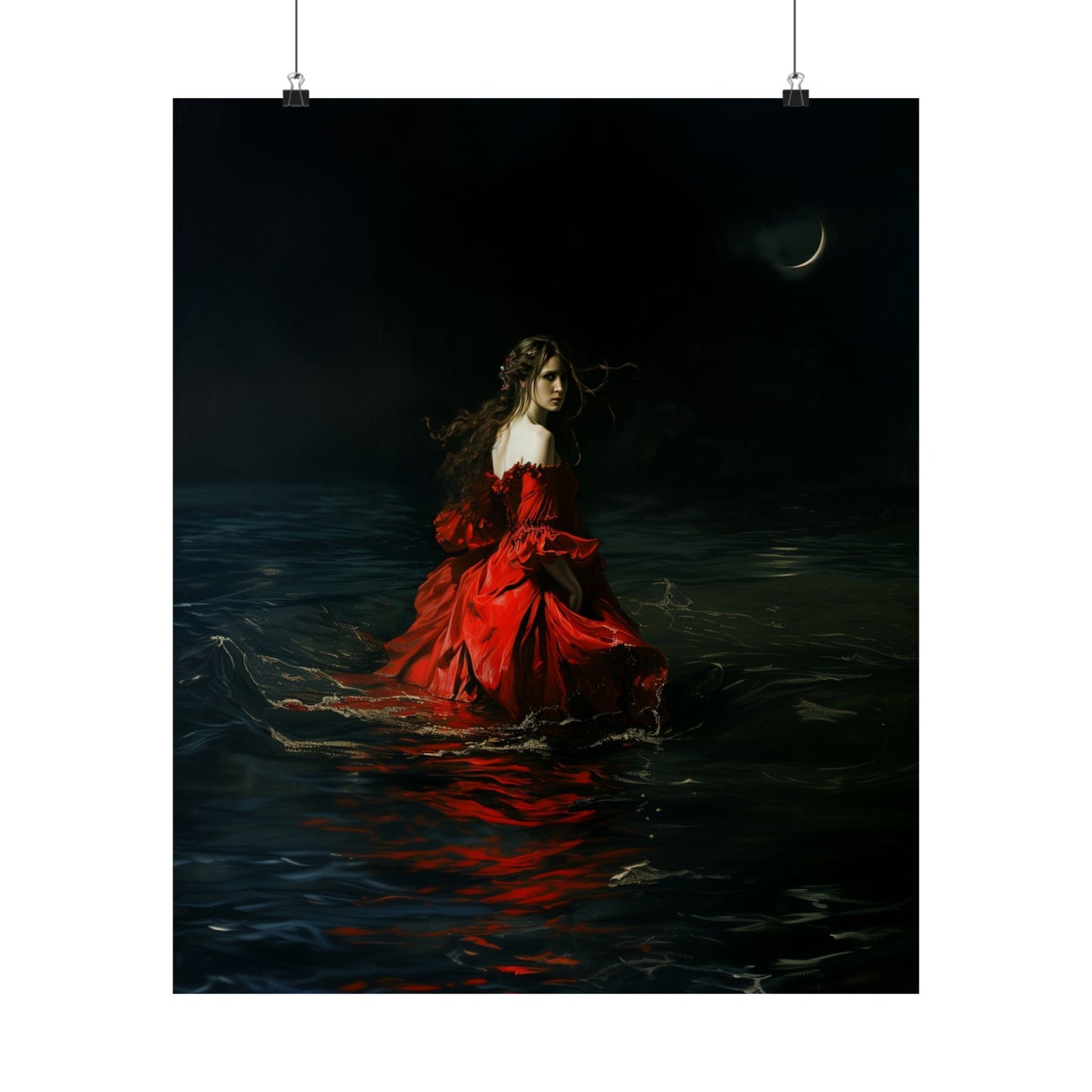 Red Dress Art Print