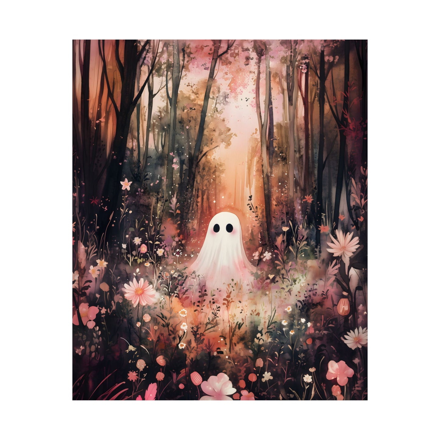 Floral Ghost Art Print