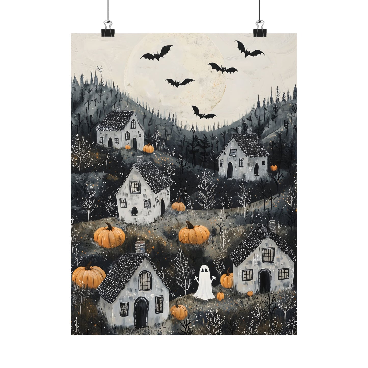 Halloween Town Art Print