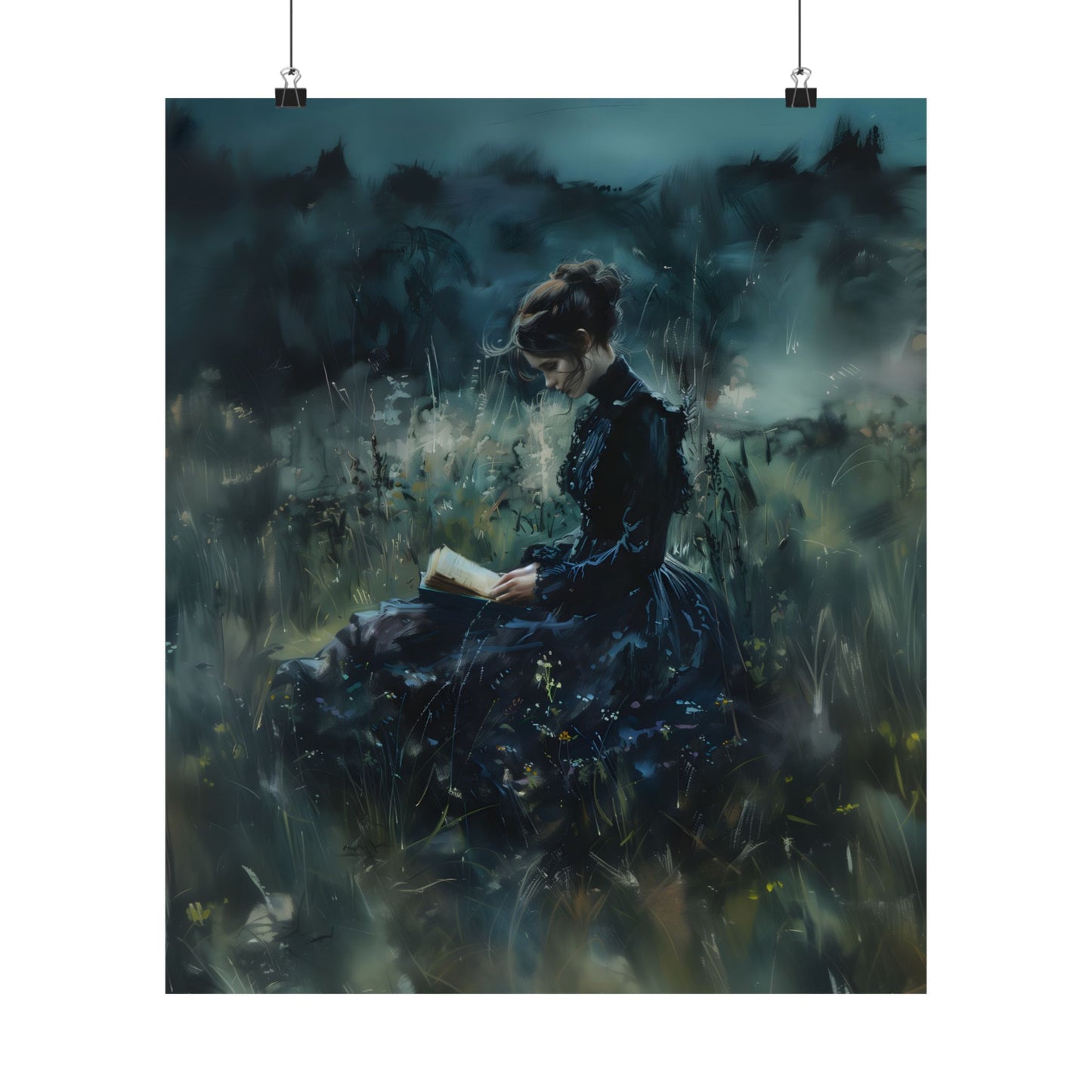 Lady Reader Art Print