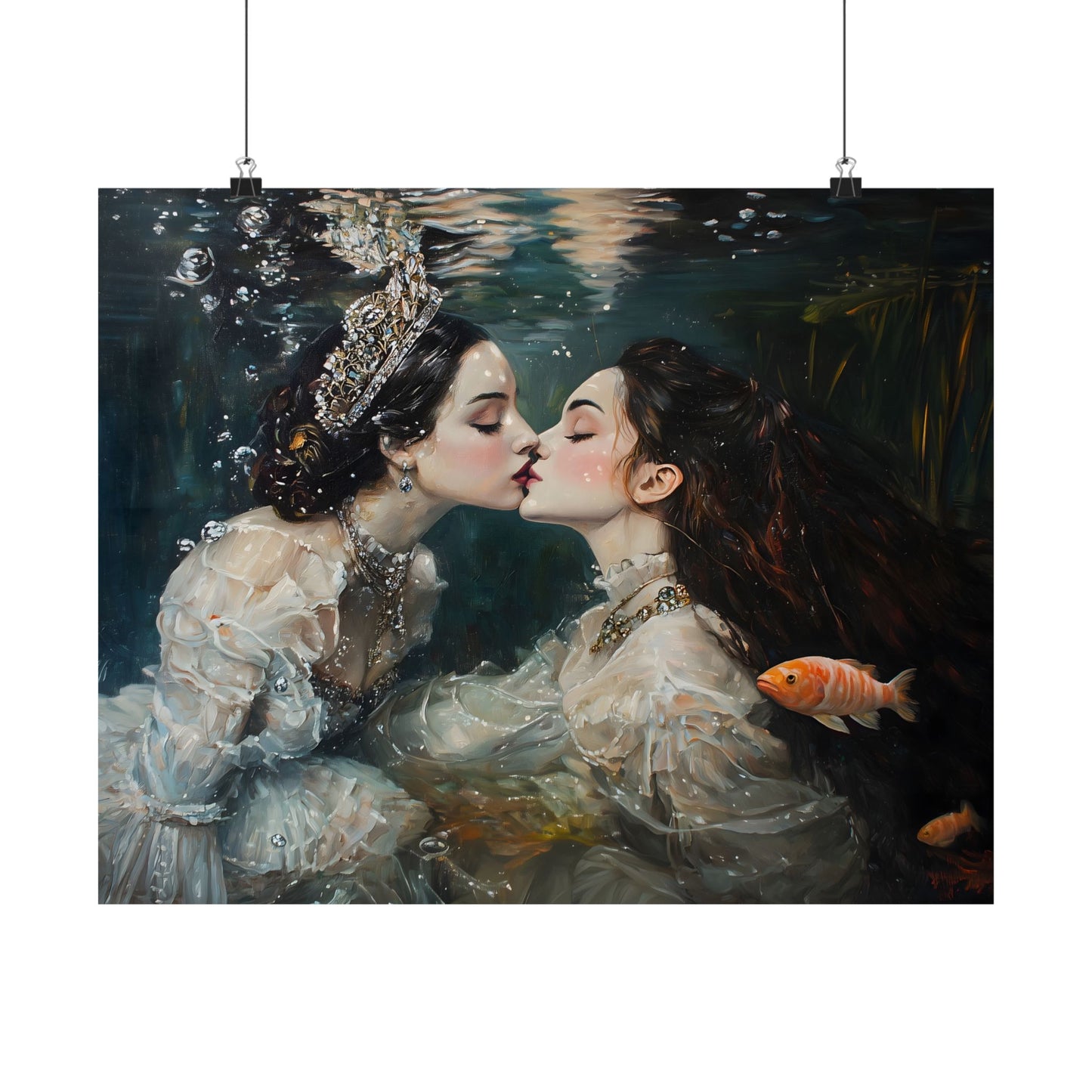 Underwater Love Art Print