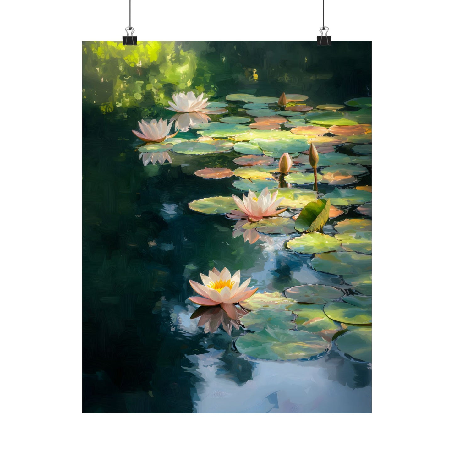 Lotus Pond Art Print