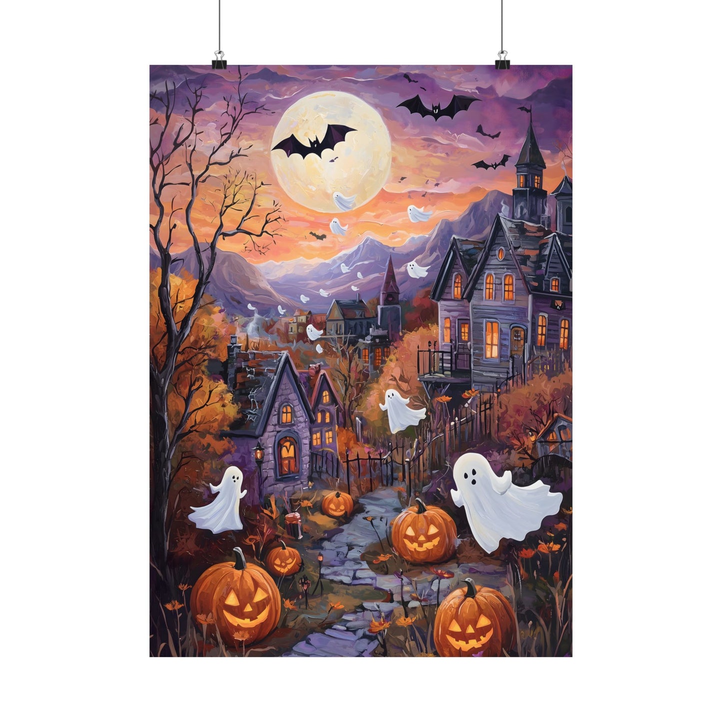 Halloween Town Art Print