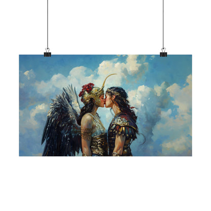 Nike and Athena Art Print