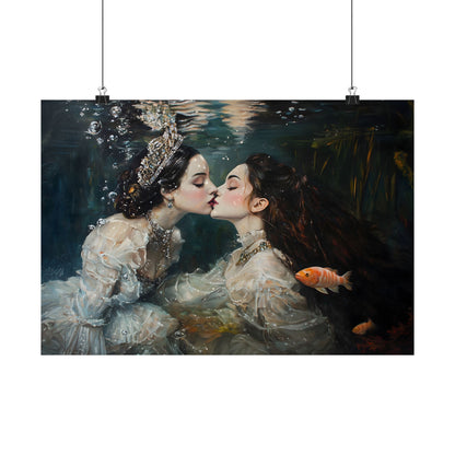 Underwater Love Art Print