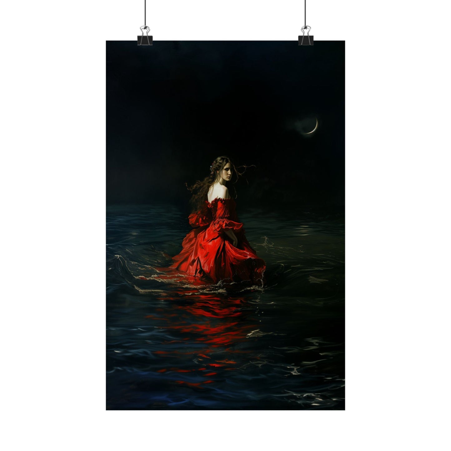 Red Dress Art Print