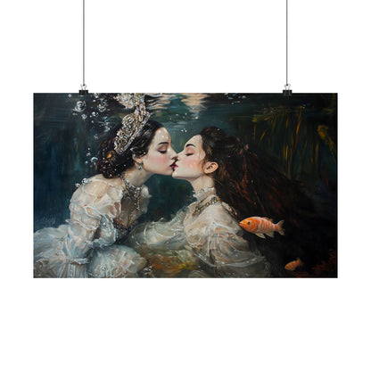 Underwater Love Art Print