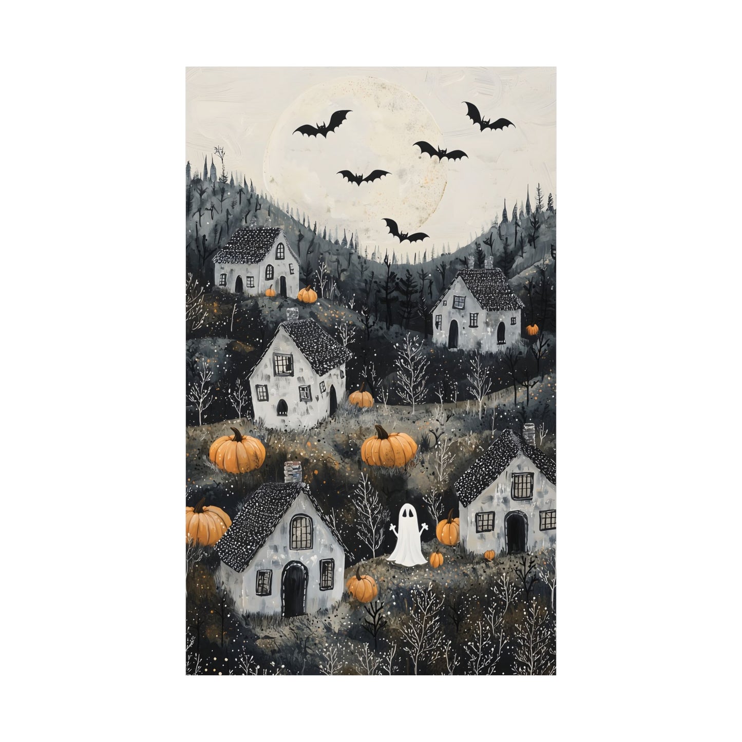 Halloween Town Art Print