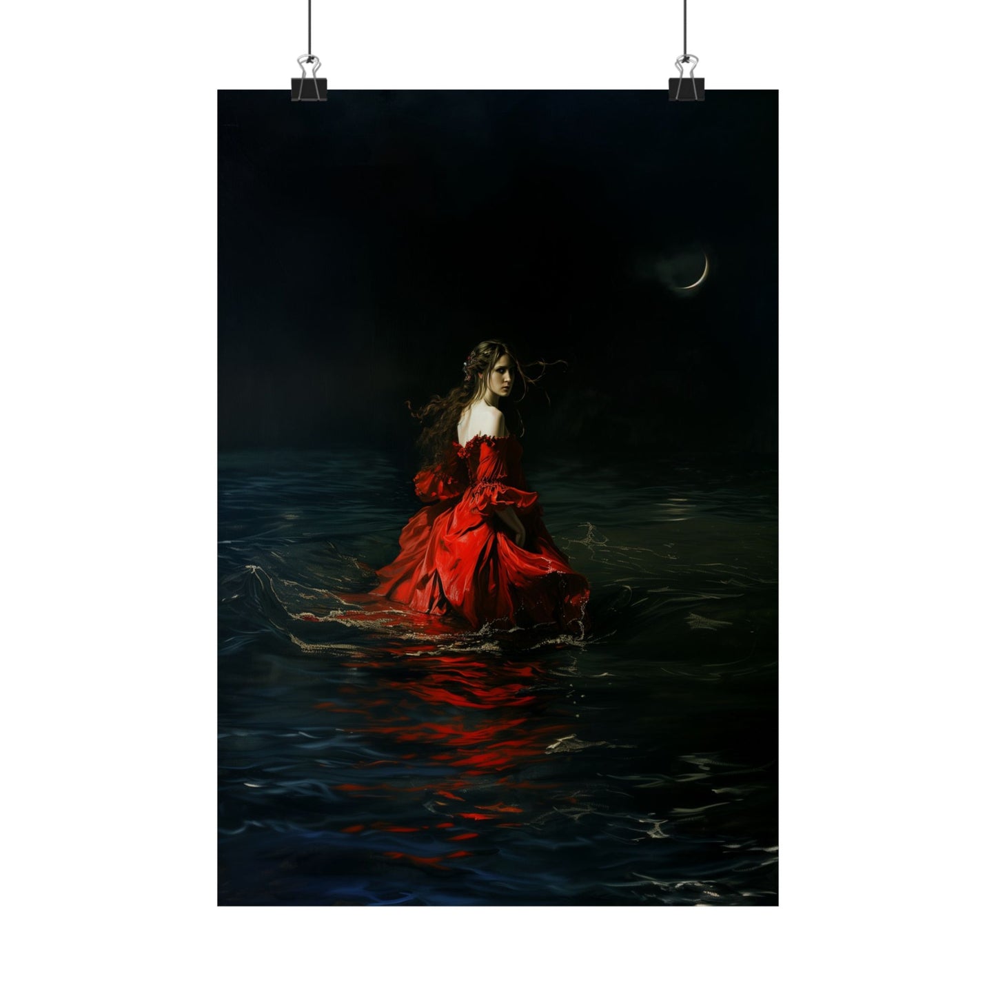 Red Dress Art Print