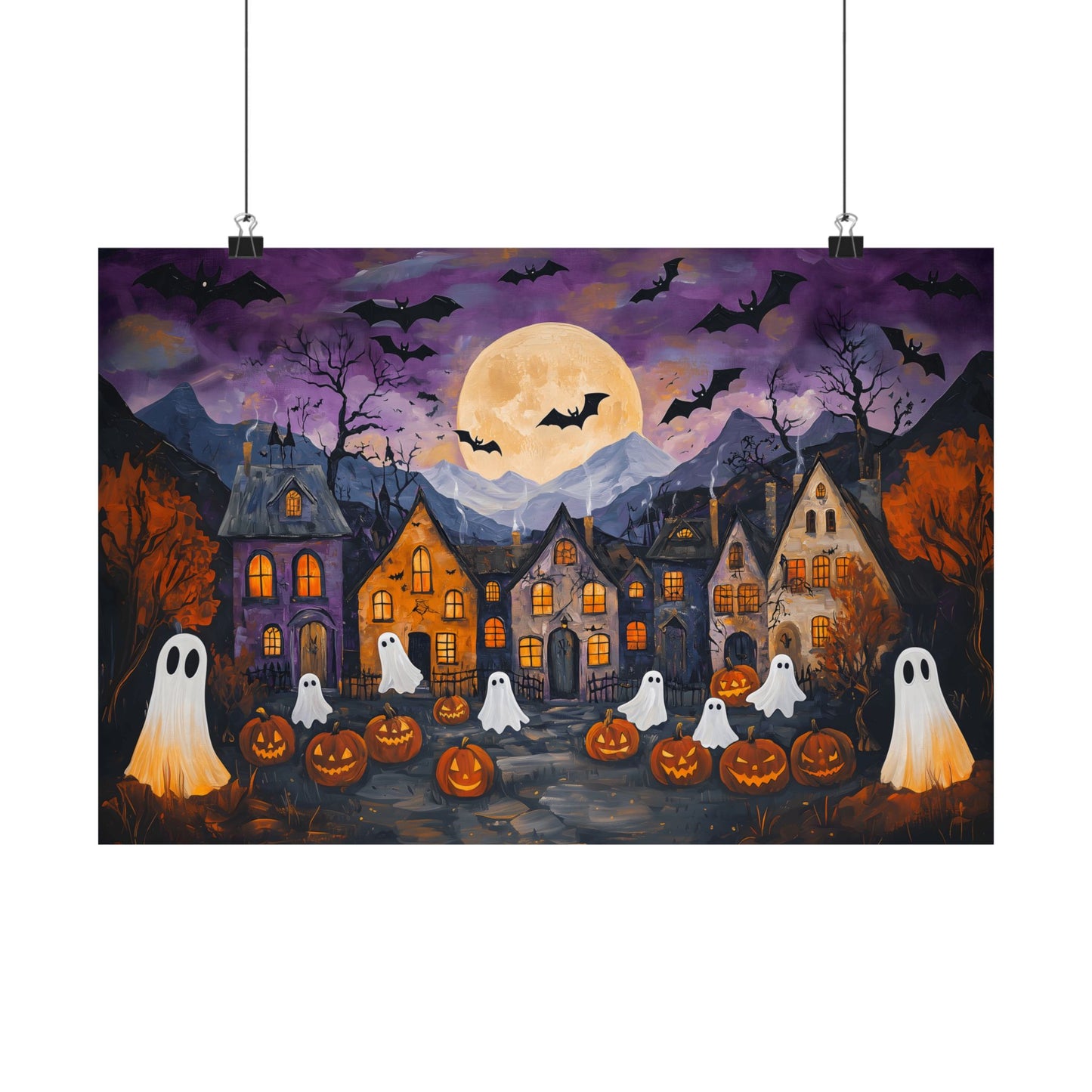 Halloween Town Art Print