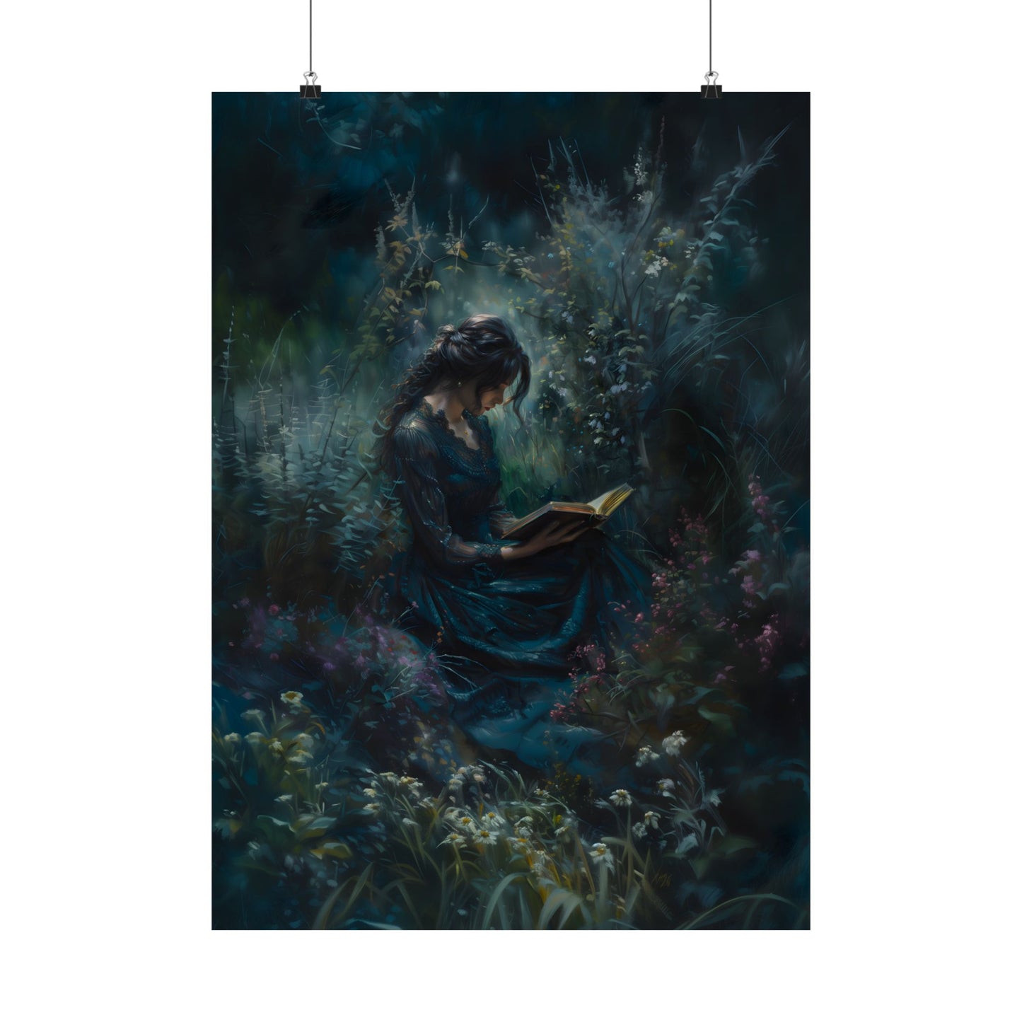 Midnight Reader Art Print