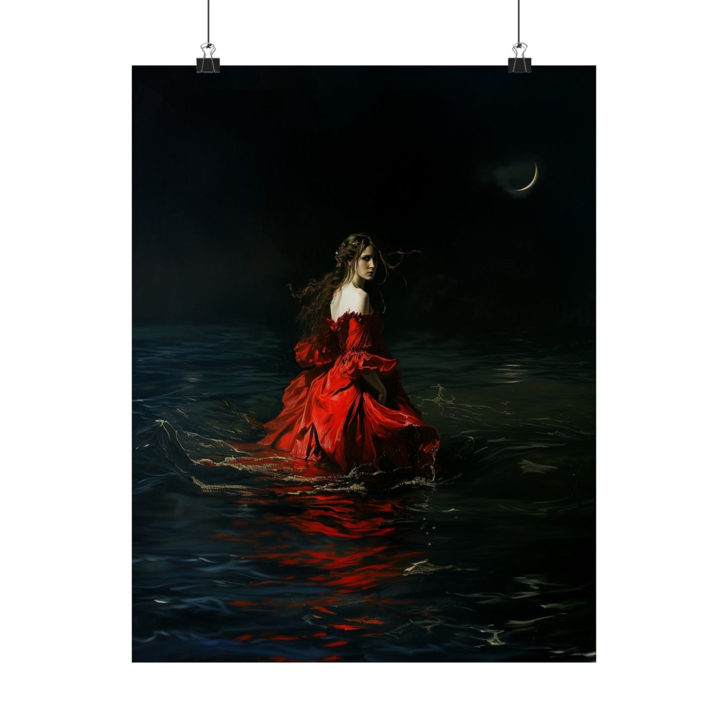 Red Dress Art Print