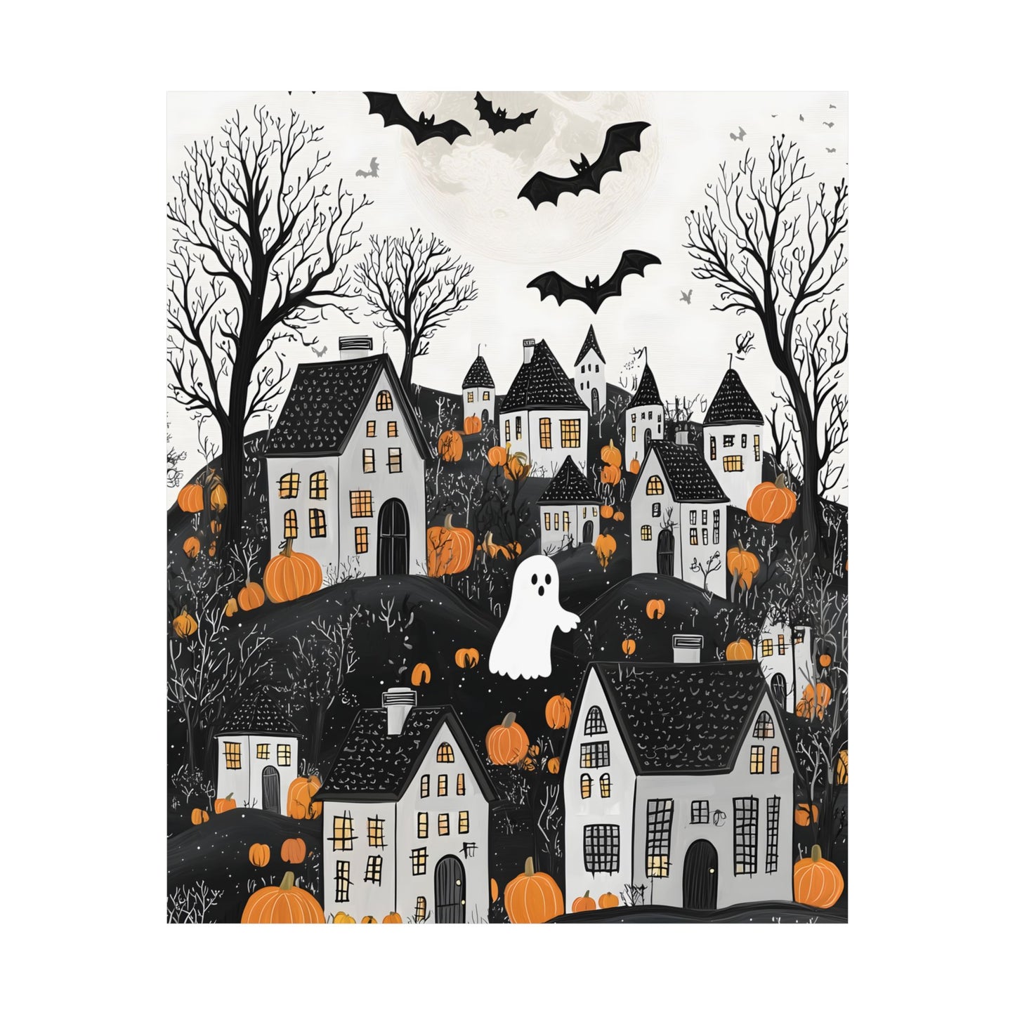 Halloween Town Art Print