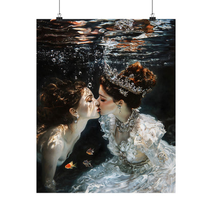 Underwater Love Art Print