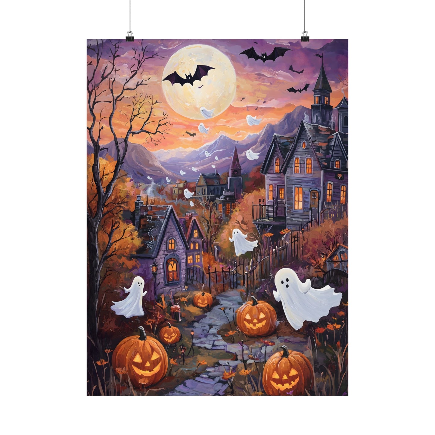 Halloween Town Art Print