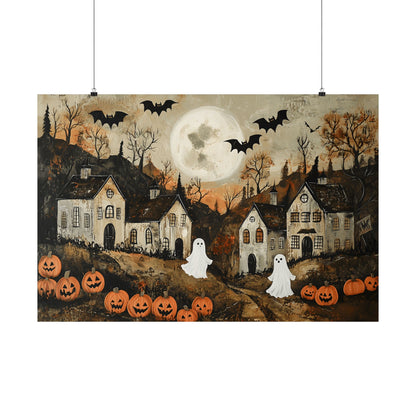 Halloween Town Art Print