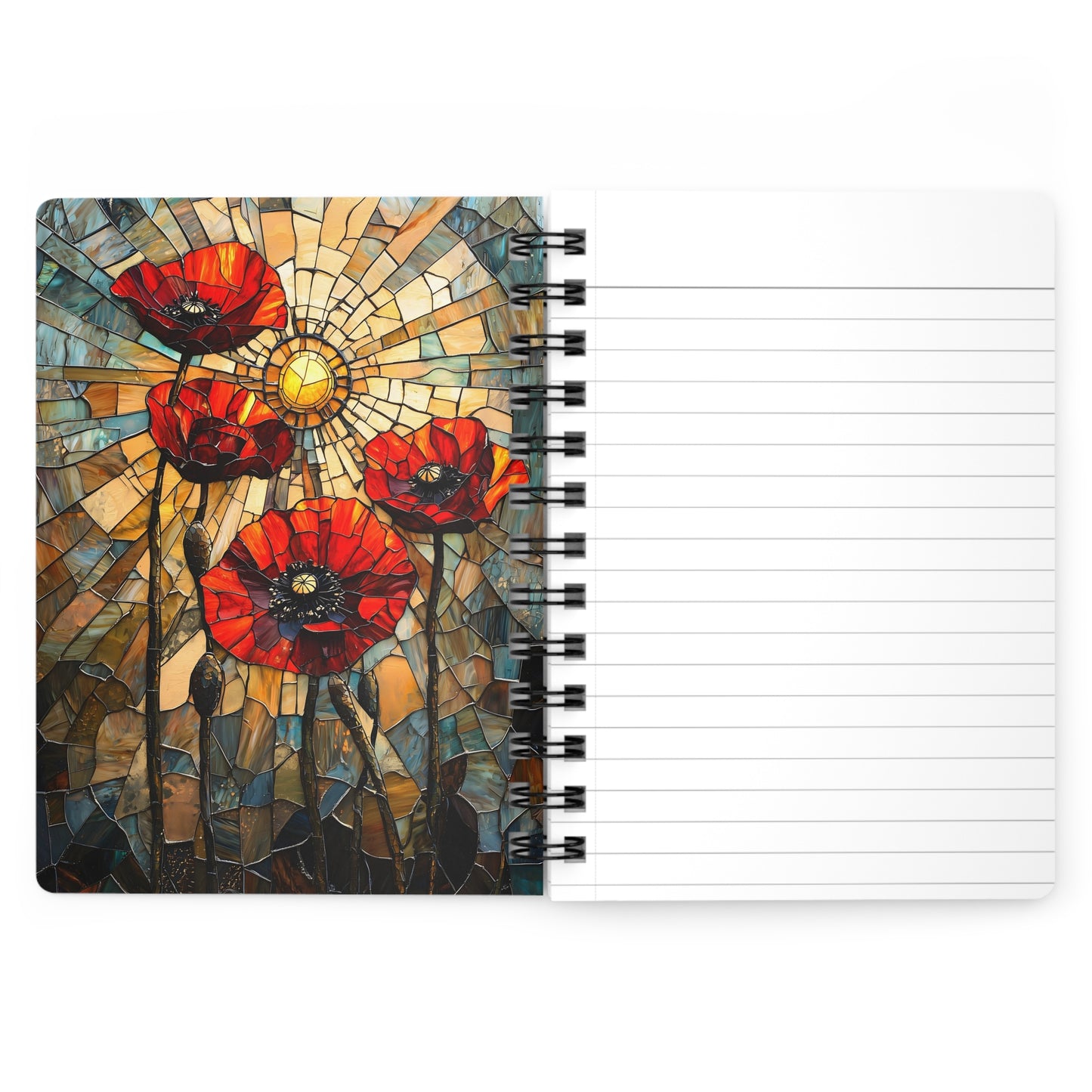 Poppies Spiral Bound Journal