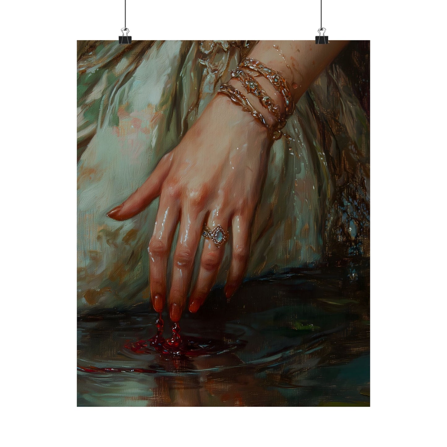 Bloody Hands Art Print