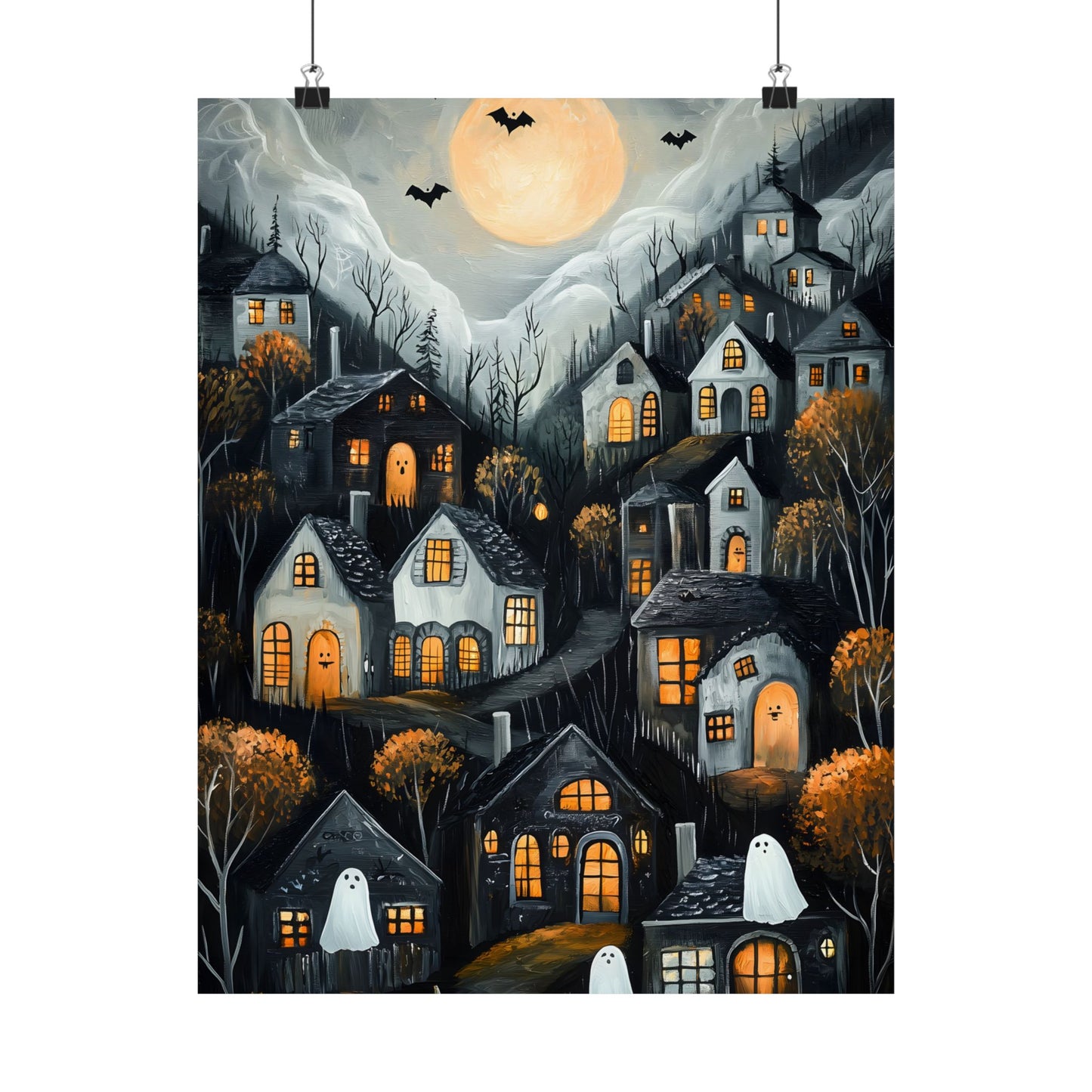 Halloween Town Art Print