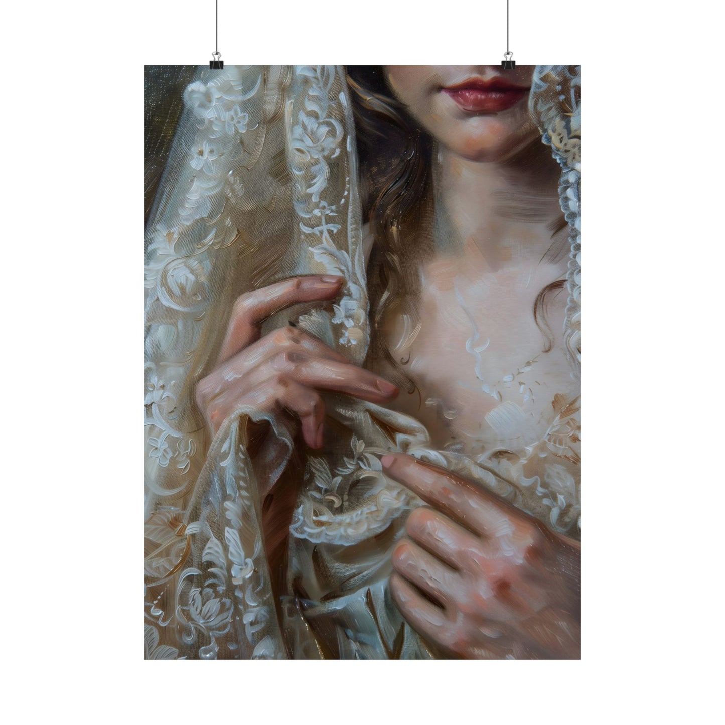 White Veil Art Print