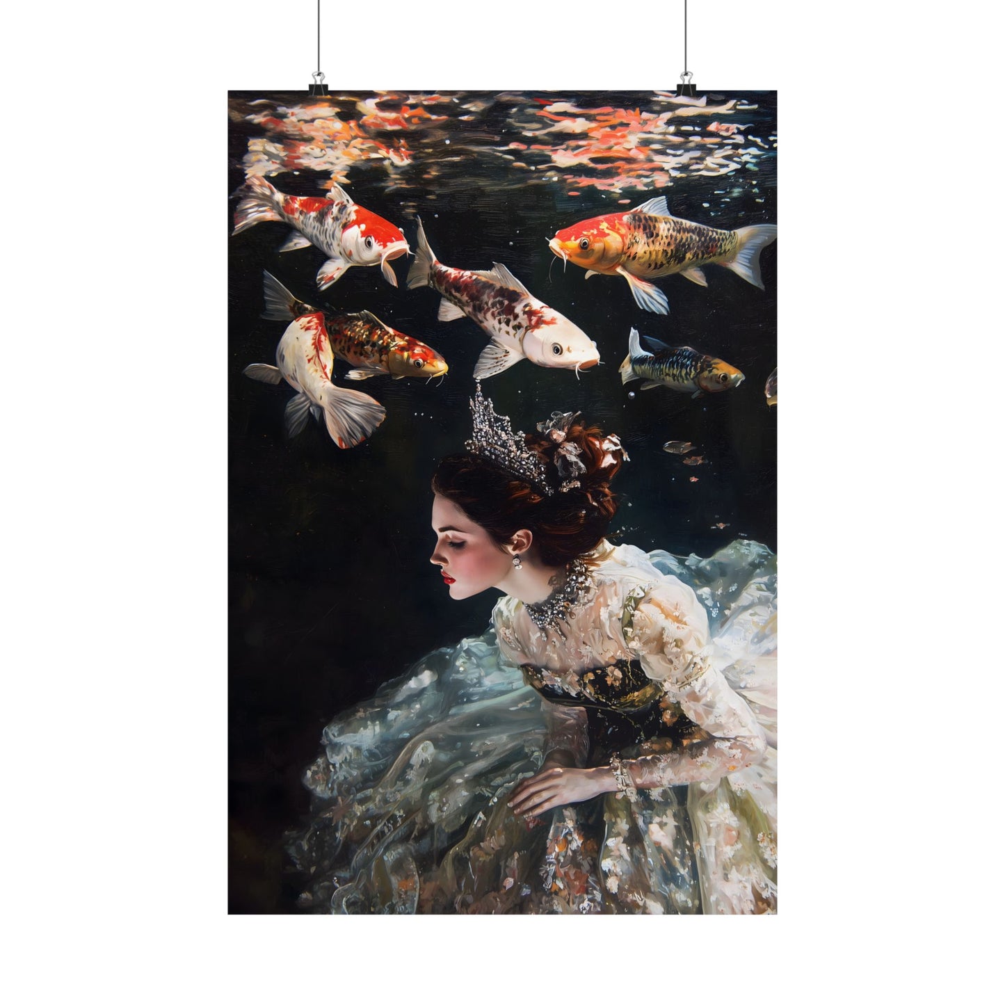 Underwater Princess Art Print