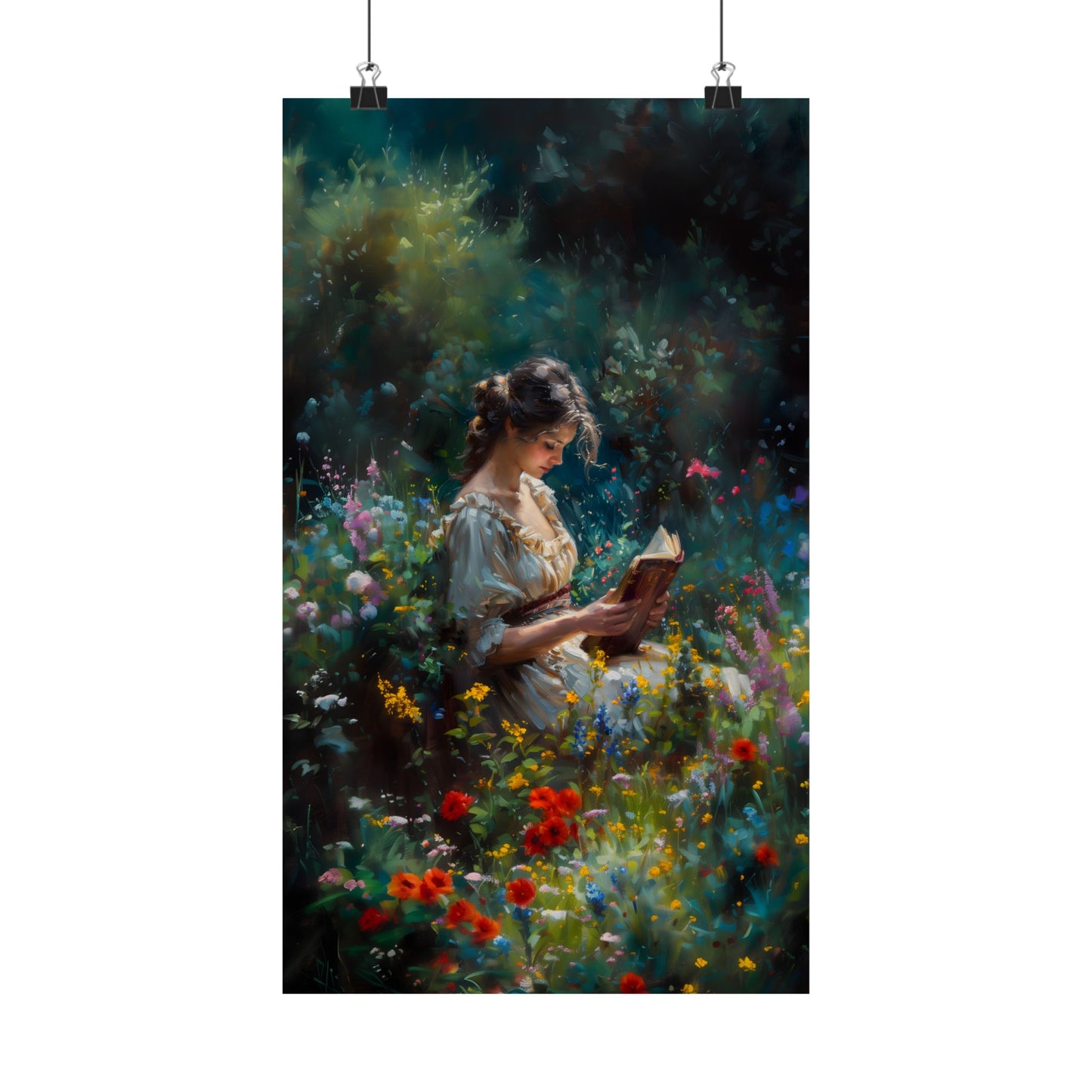 Lady Reader Art Print