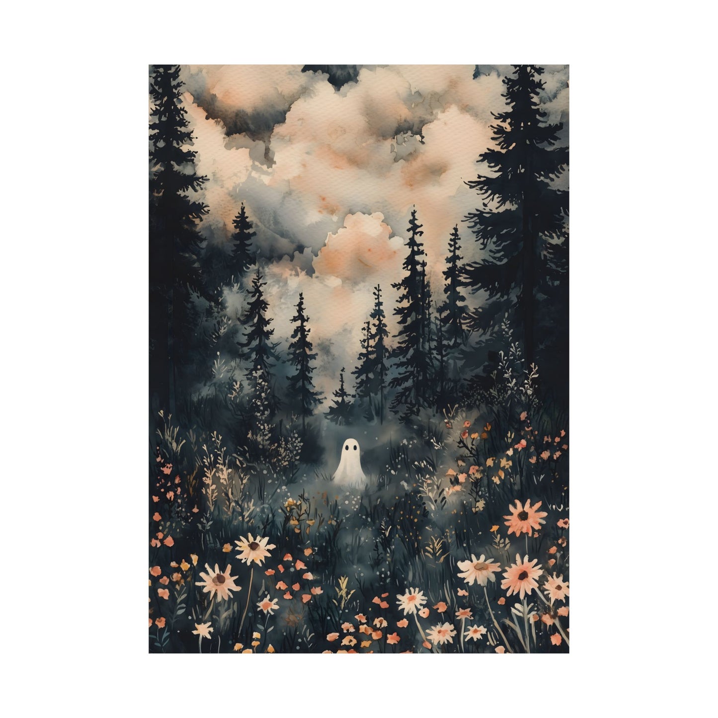 Lonely Ghost Art Print