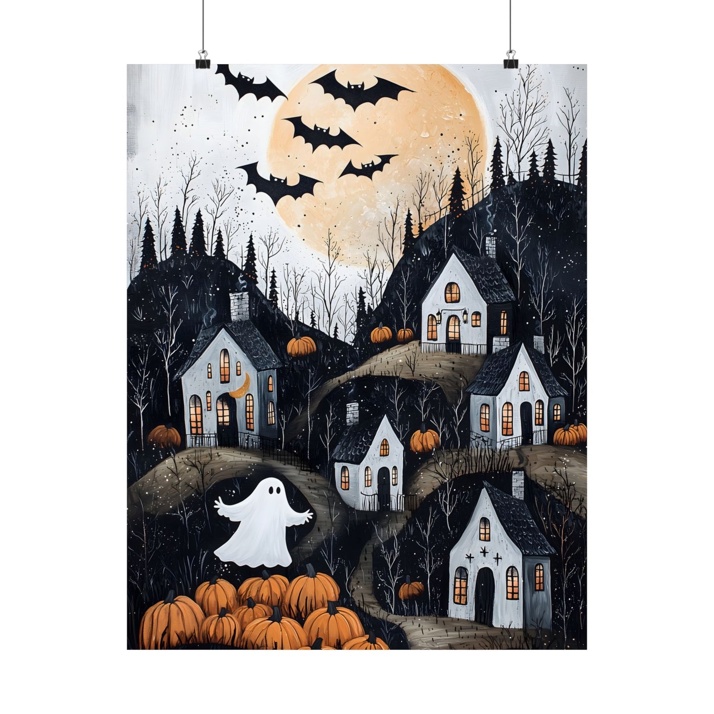 Halloween Town Art Print